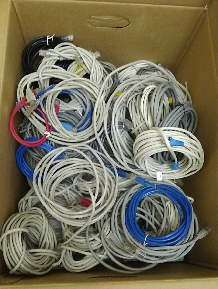 Витая пара, патч-корды RJ45, б/у, 5 категория, 8 жил, цена за метр