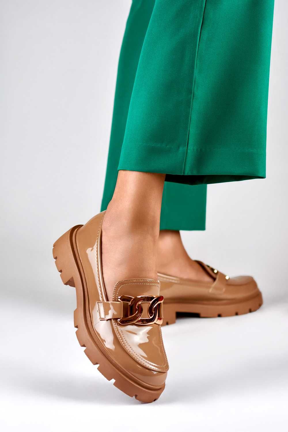 Loafersy mokasyny nowe modne karmelki rozmiar 40