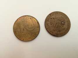 Moneta 10zł 1990 r. i 1989 r. PRL