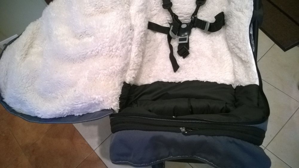 Wózek + gondola Teutonia Cosmo z zimowym śpiworkiem