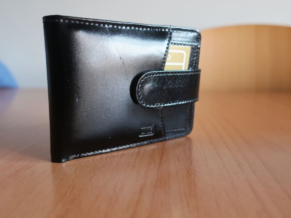 * * * NOVA Carteira Porta Documentos Masculina de Couro  * * *