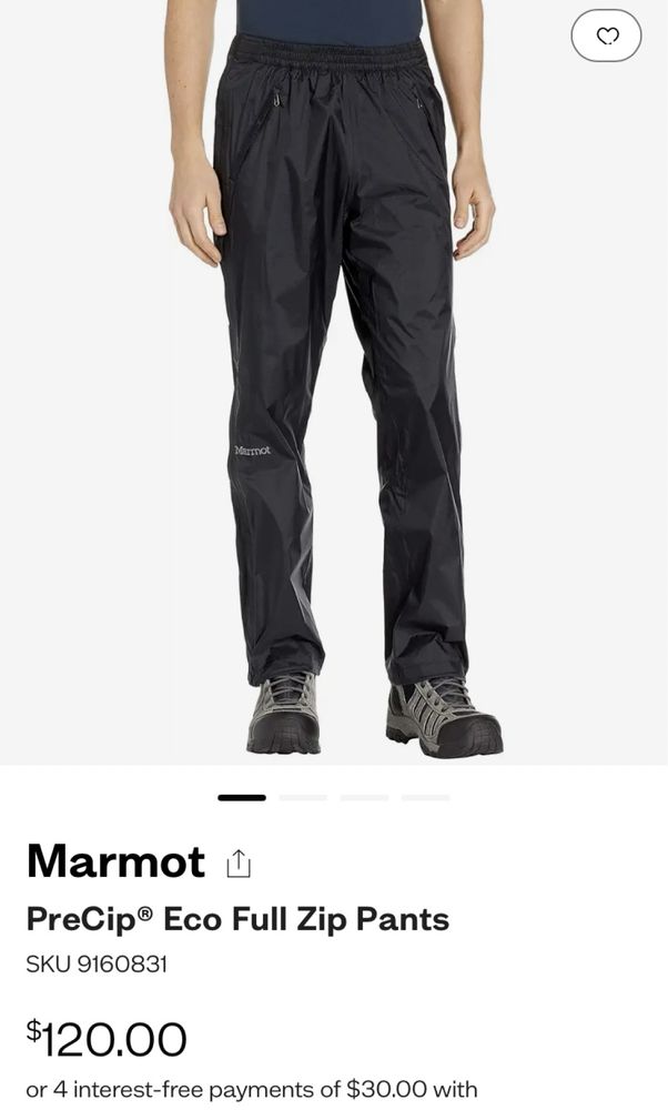 MARMOT PreCip Gore Tex (mammut) штаны мужские оригинал.