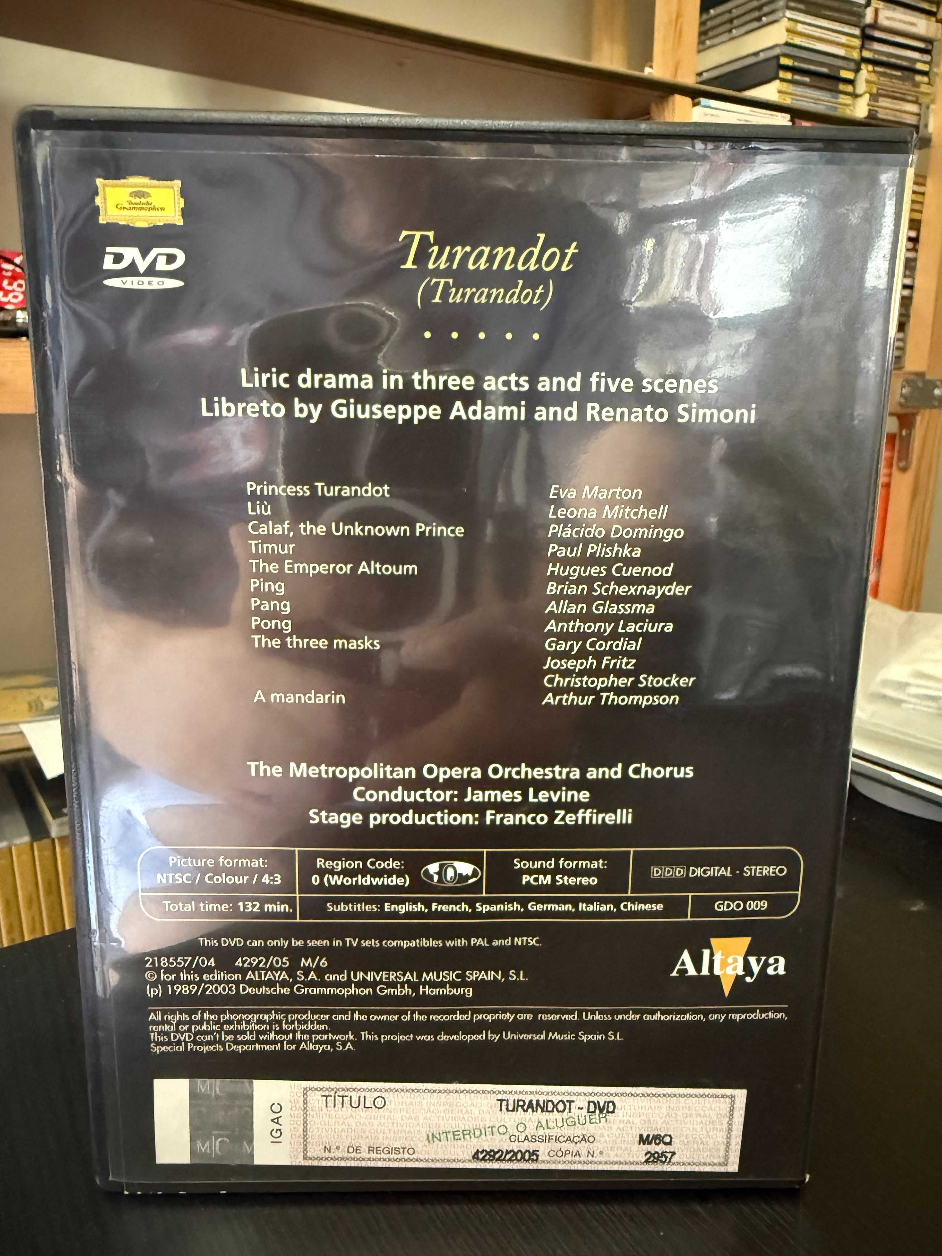 Puccini – Turandot – Marton, Domingo – Zeffirelli – MET, James Levine