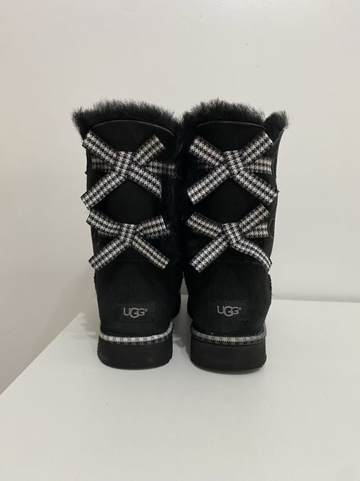 Ugg 11 чорні з бантами 28см 42розмір