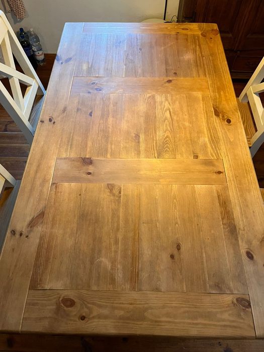 Stół drewniany + 4 krzesła