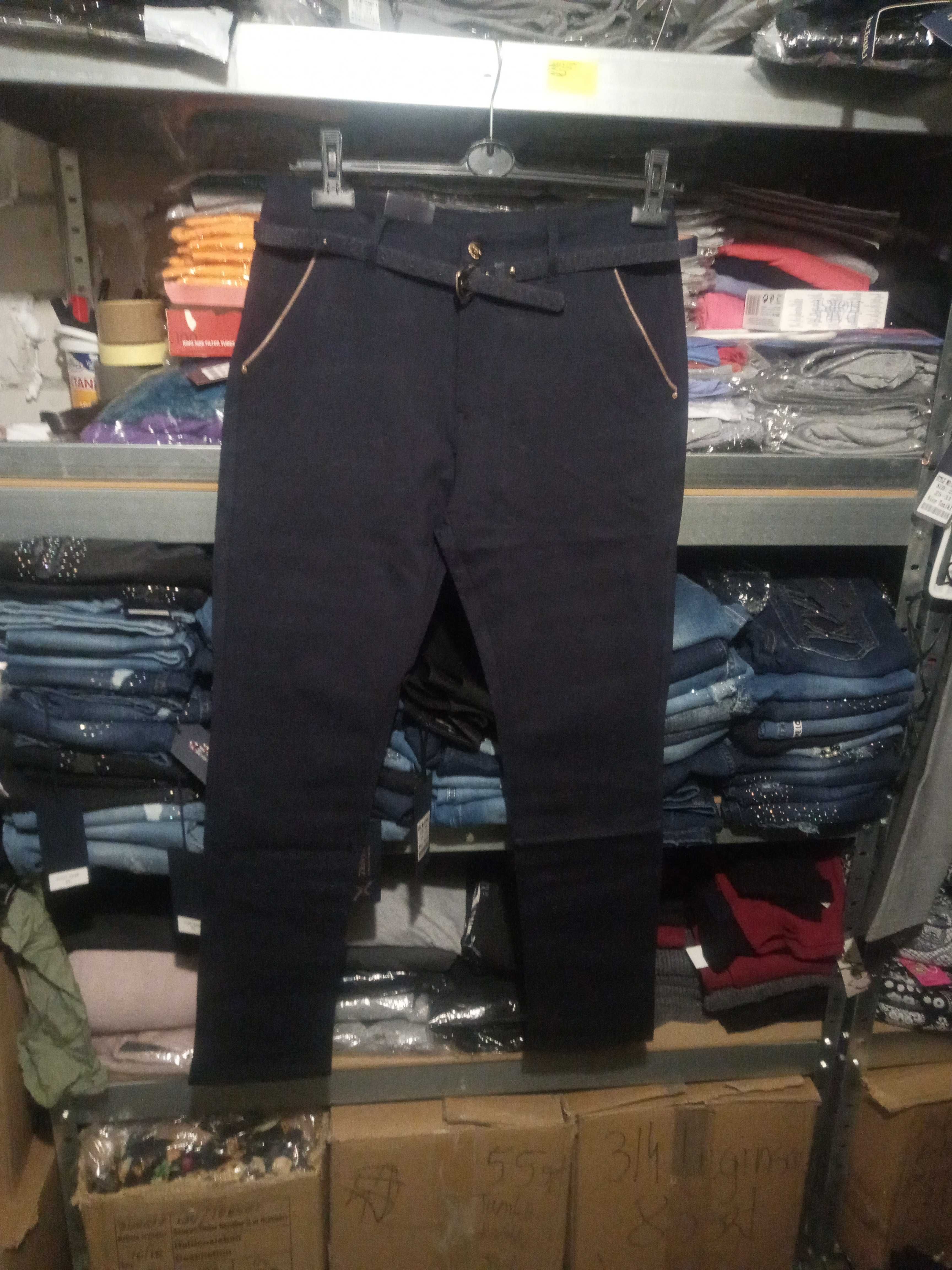 Spodnie SLIM Fit rozmiar Plus Size Toxik1 z wysoki stanem
