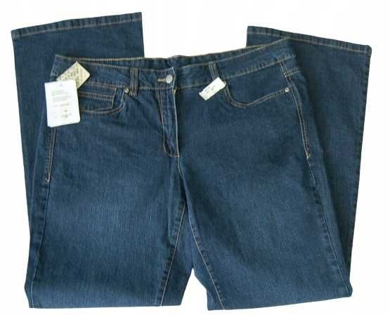 BASIC LINE 46 nowe jeansy damskie z elastanem 6N03