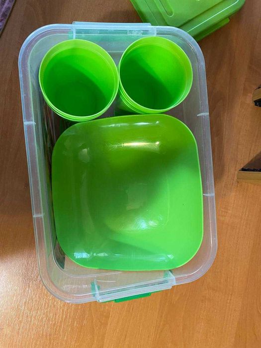 Набор посуды для пикника пластиковая на 6 персон