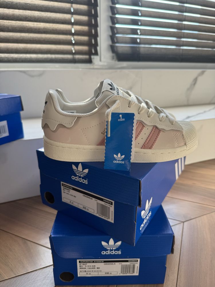 ORIGINAL Adidas Superstar Cappuccino Pink НАЛОЖКА (IN BOX)