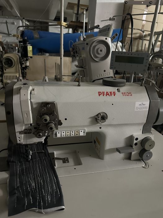 Stębnówka z potrójnym transportem automat do ciężkiego Pfaff 1525 juki