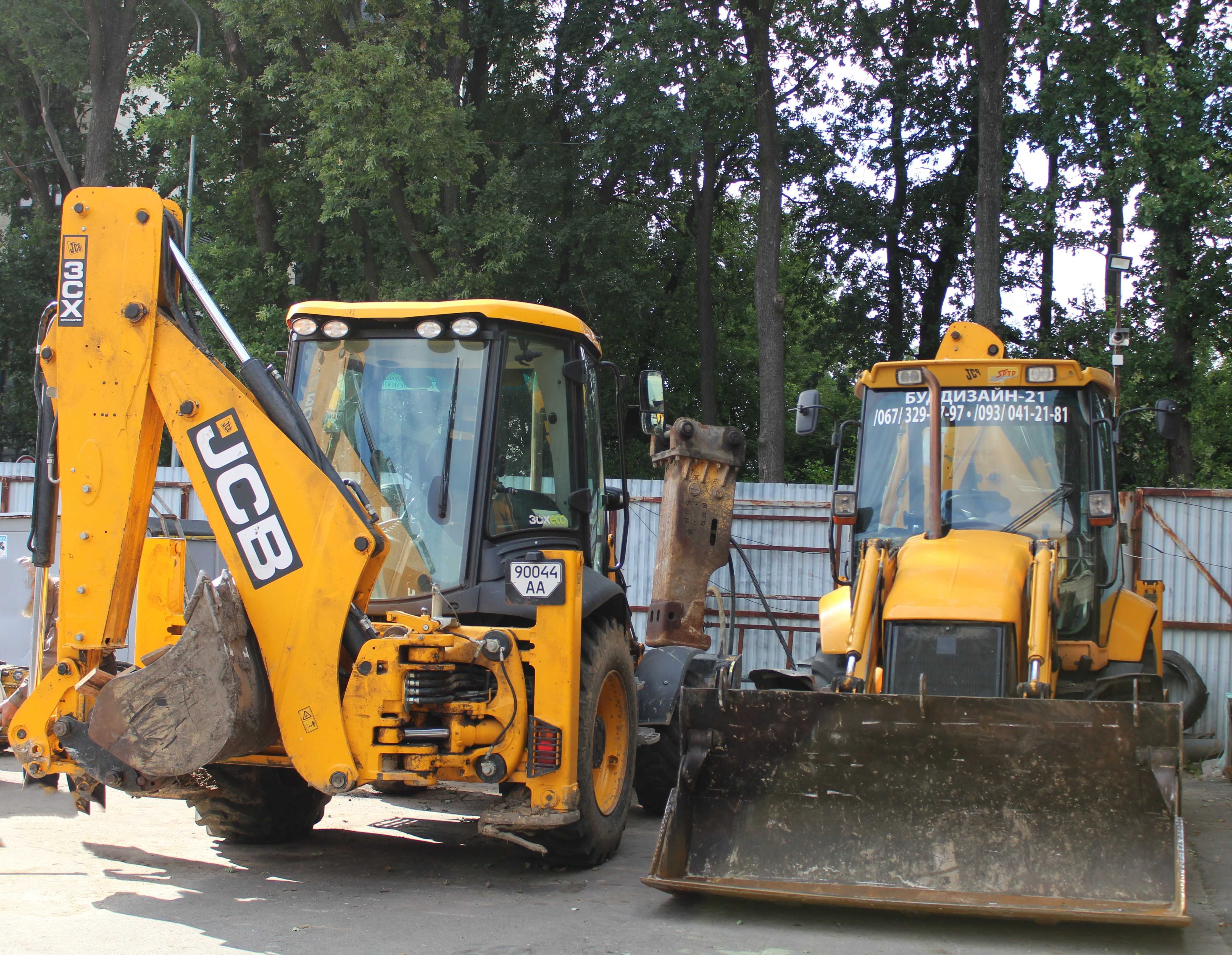 Аренда экскаватор – погрузчик JCB 3cx, 4cx. Копаем котлованы.