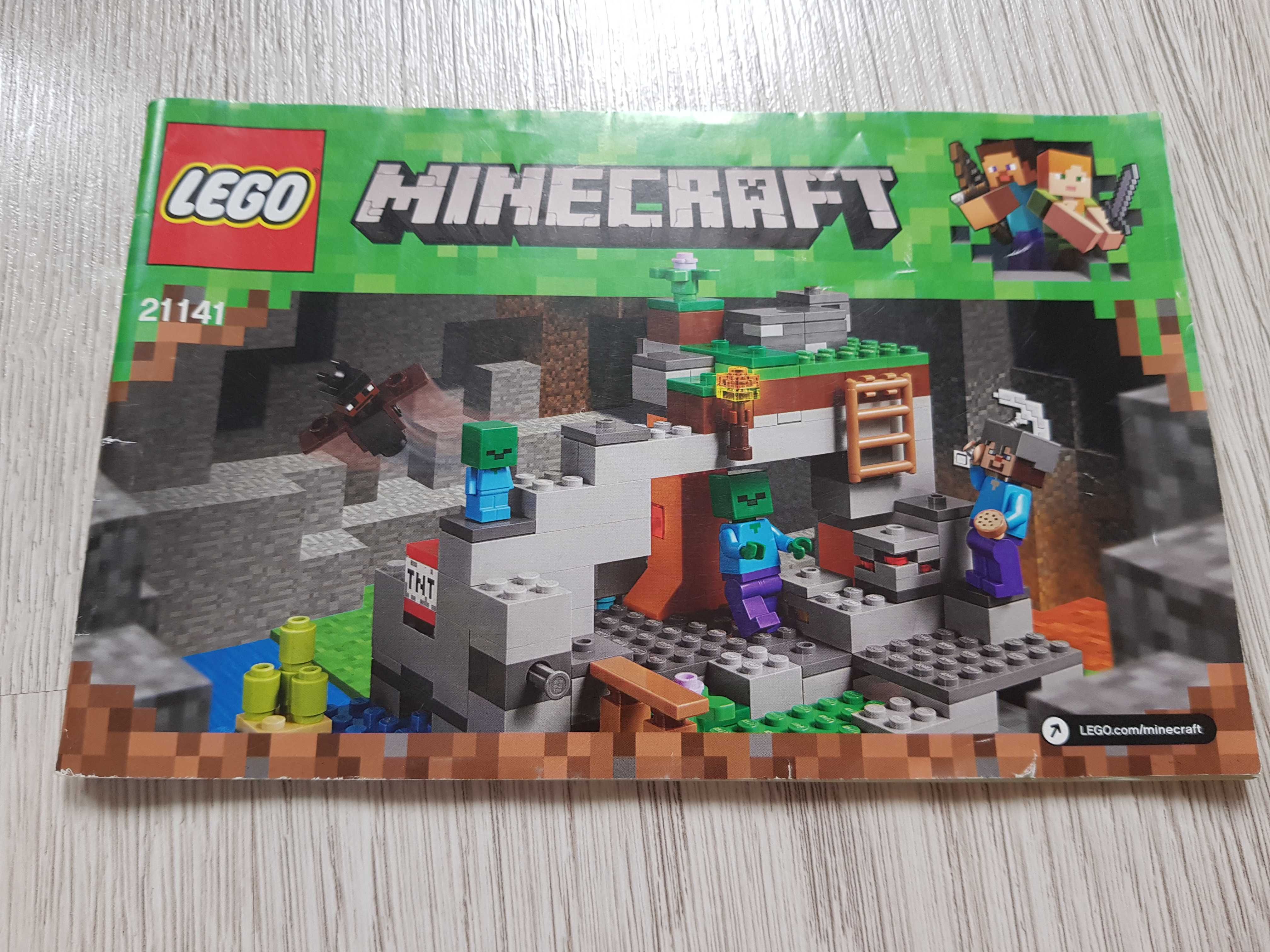 Zestaw lego jaskinia zombie minecraft 21141