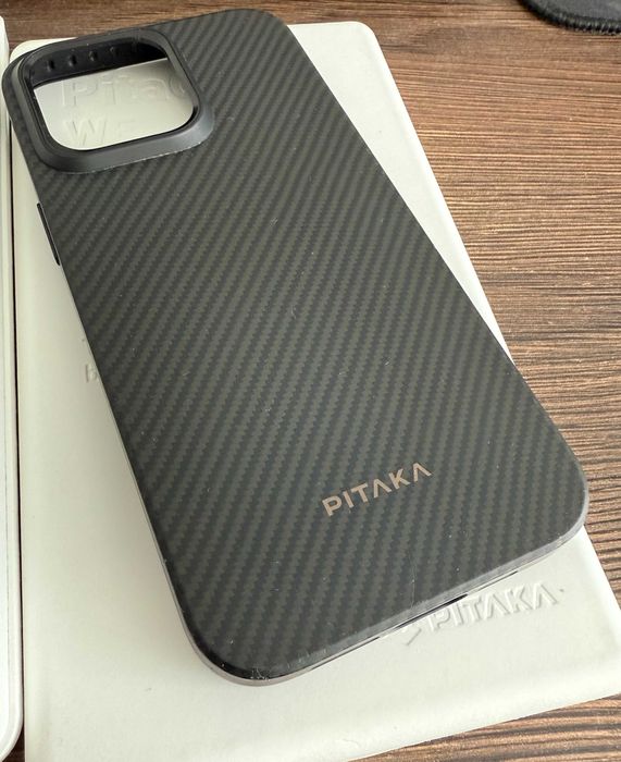 Чохол PITAKA MagEZ Case Pro 4 for iPhone 15 Pro Max (Black/Grey TWILL)