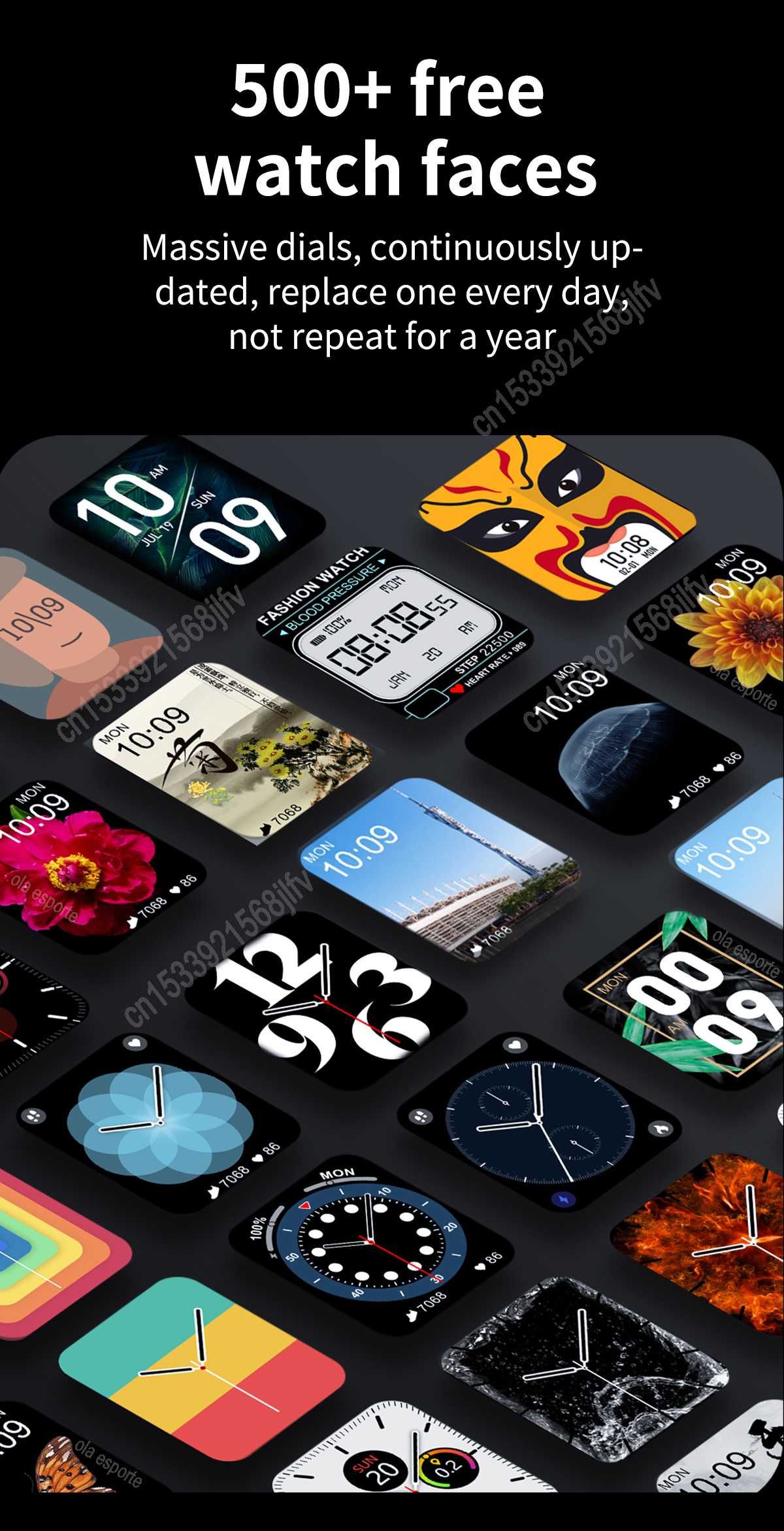 SmartWatch i8 PRO MAX telefon BT, tętno, ciśnienie, O2, menu PL.