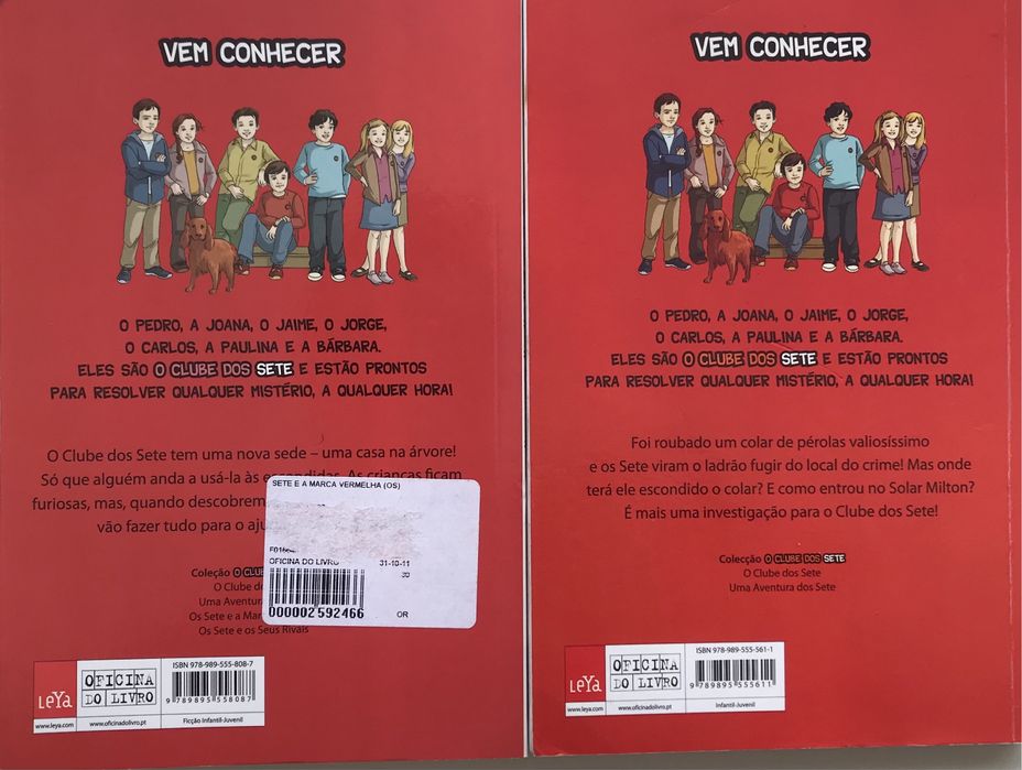 Conjunto de 2 livros Enid Blyton: Os Sete