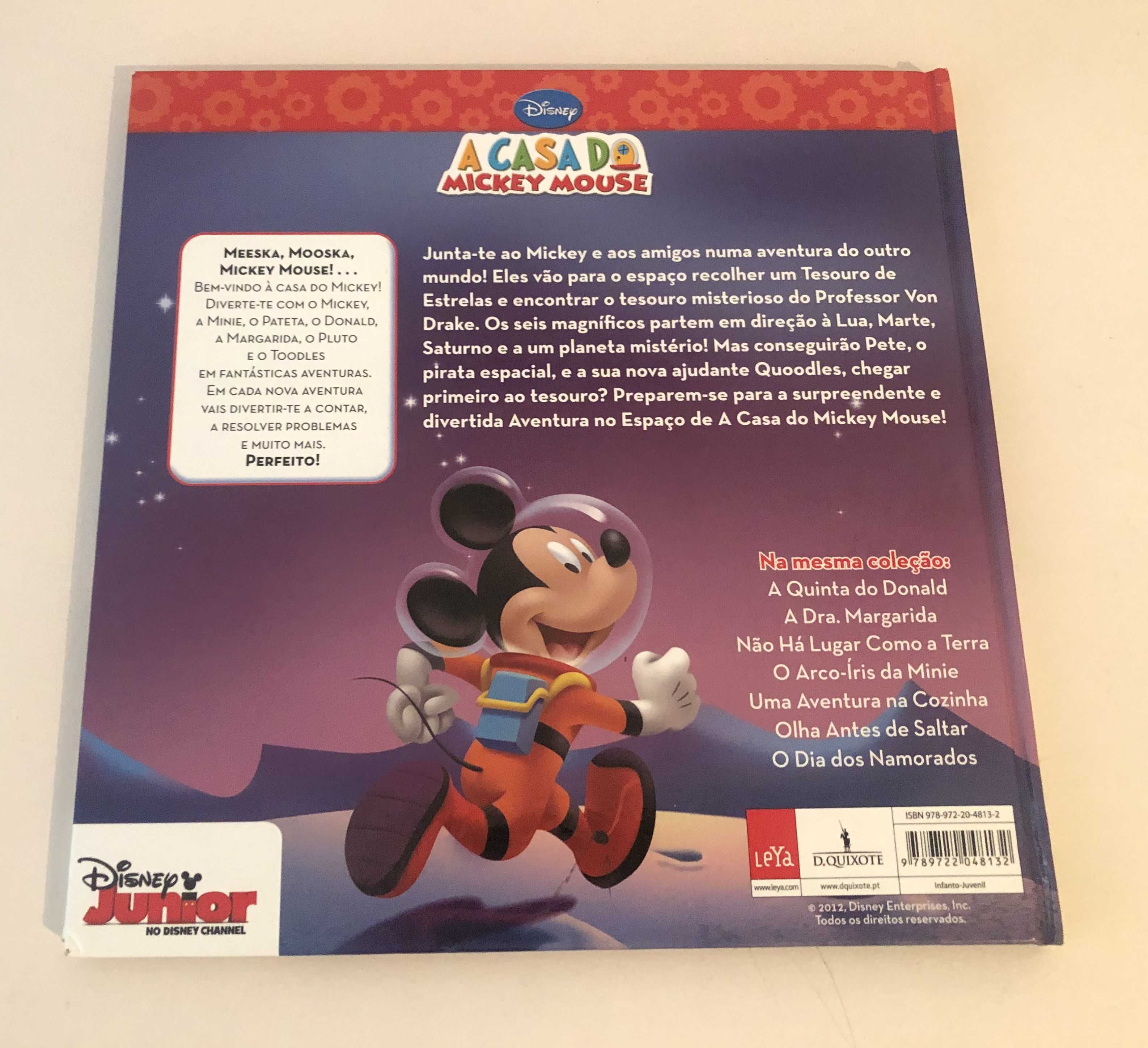 Livro "Uma Aventura no Espaço" - coleção "A Casa do Mickey Mouse"