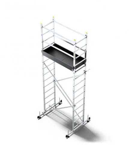 Rusztowanie przejezdne ALUMINIOWE DRABINOWE 4,8m 200kg darmowa dostawa