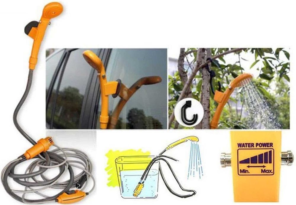 Chuveiro Portátil 12V para Autocaravana Carro Camping