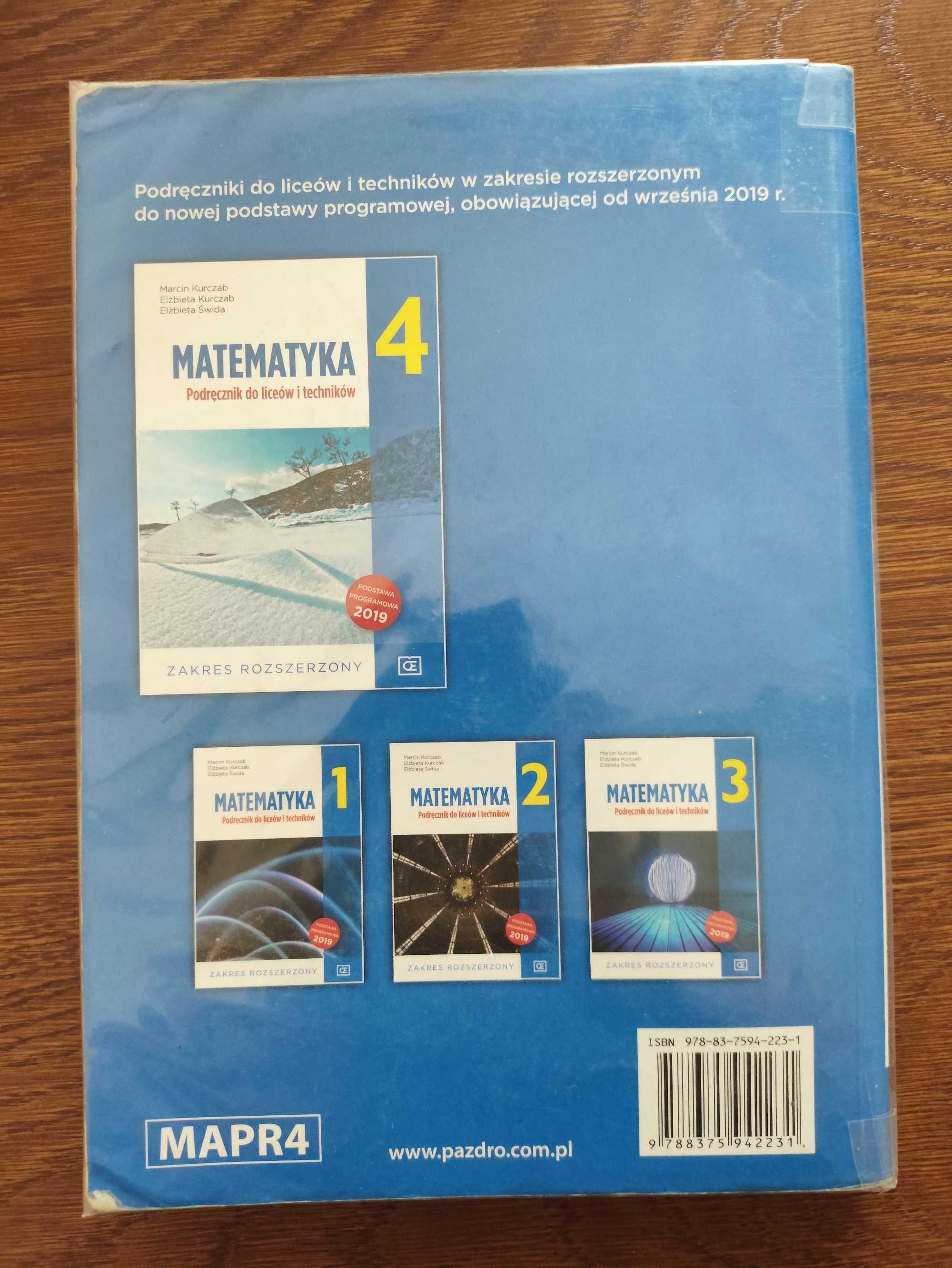 podręcznik PAZDRO matematyka kl. 4 poziom rozszerzony