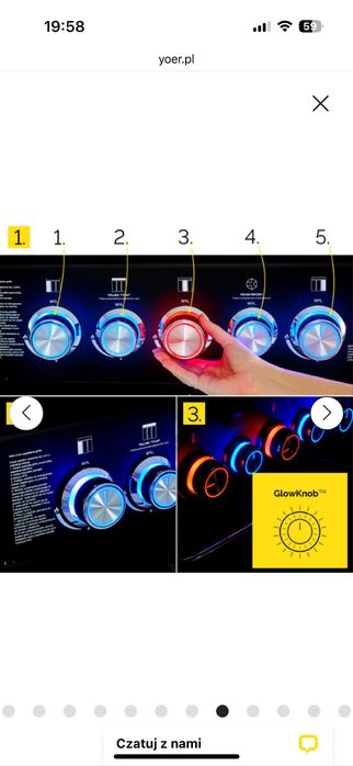 Grill gazowy Ogrodowy ŻELIWNY nierdzewny 3+2 Yoer 17,65 kW