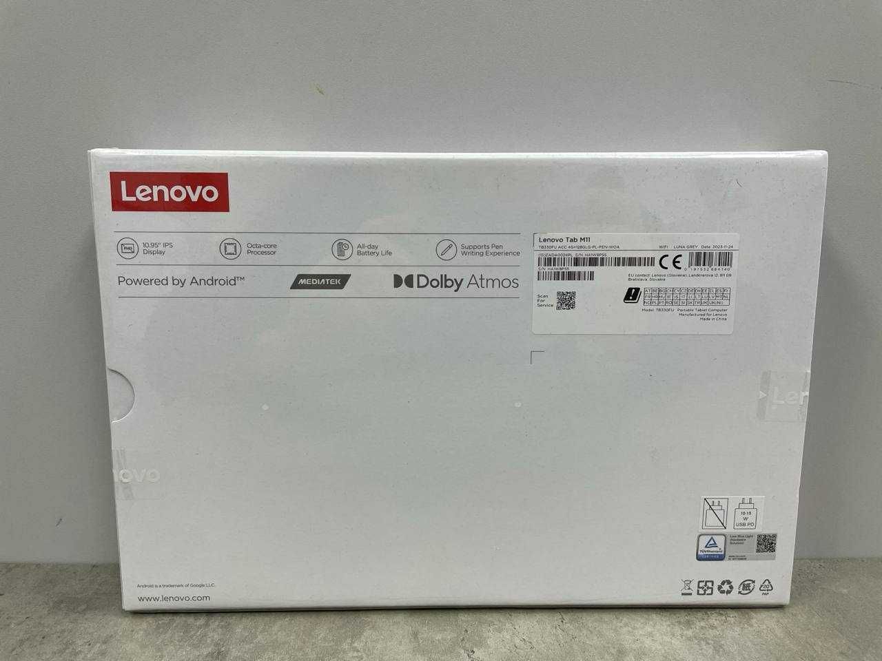 Lenovo TAB M11 4/128GB WiFi (ZADA0024PL) Luna Grey + Stylus