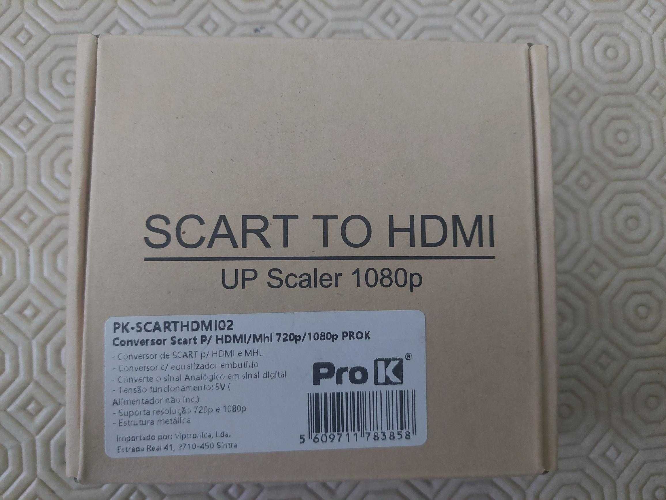 Conversor Scart/HDMI + Cabo Flat 21 pinos