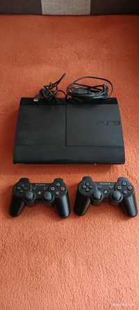 Konsola PlayStation 3, PS3, Super Slim CECH-4004C 2 pady, okablowanie