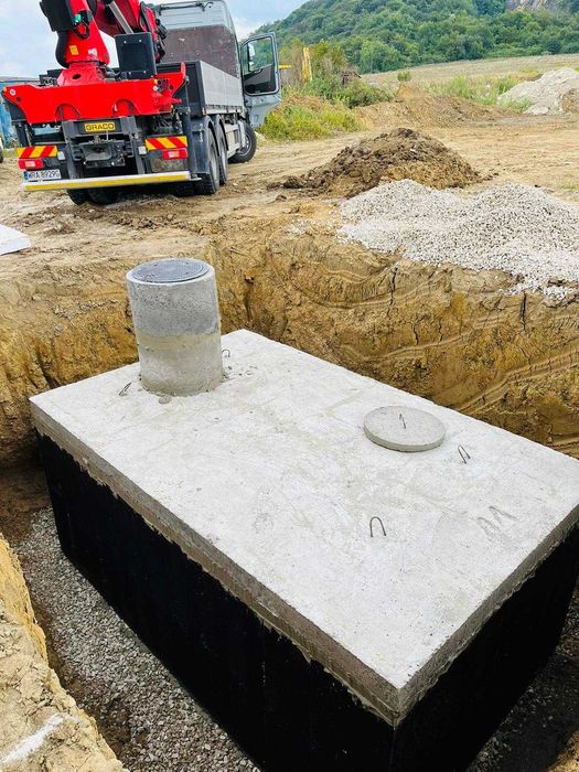 Szambo betonowe, szamba, zbiornik na wodę deszczową, deszczówkę.