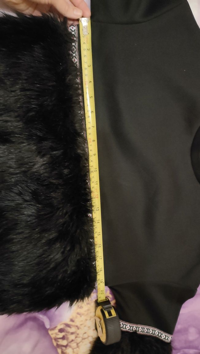 Bluza L M, etno, indiańska, Boho, elegancka shein futrzak futro jak no