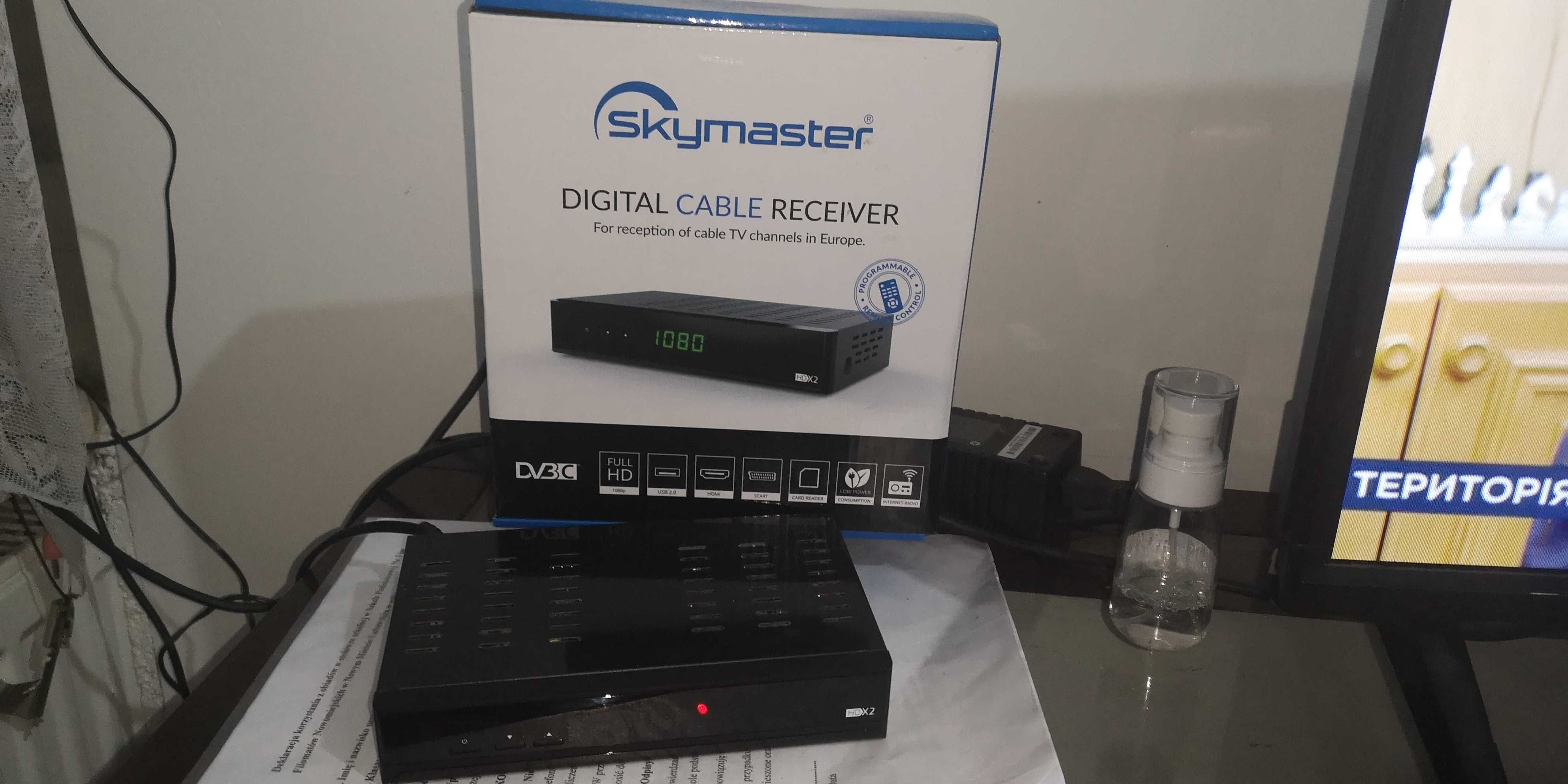 Decoder Tuner Skymaster HD-XC2-03+Router TL-WR850N