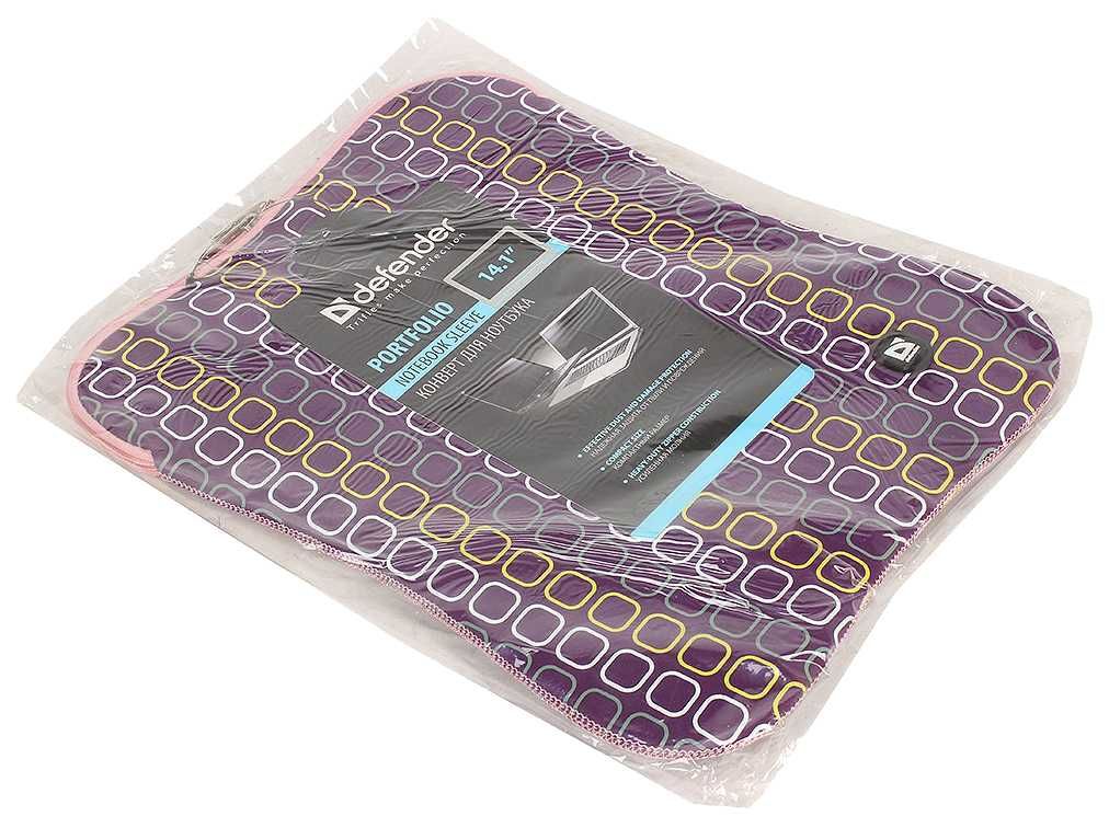 Чехол для ноутбука 14,1 - 15.6 Defender Portfolio Gray / Purple