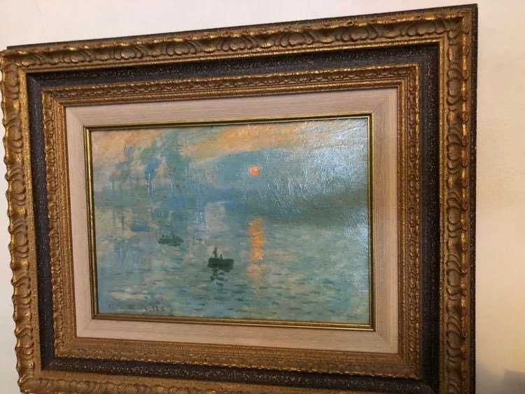 Quadro com reprodução de Monet, Impression: Sunrise, 1872