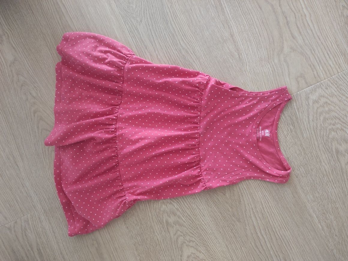 Sukienka H&M 98/104 zestaw sukienek na 2-3 lata bawełna