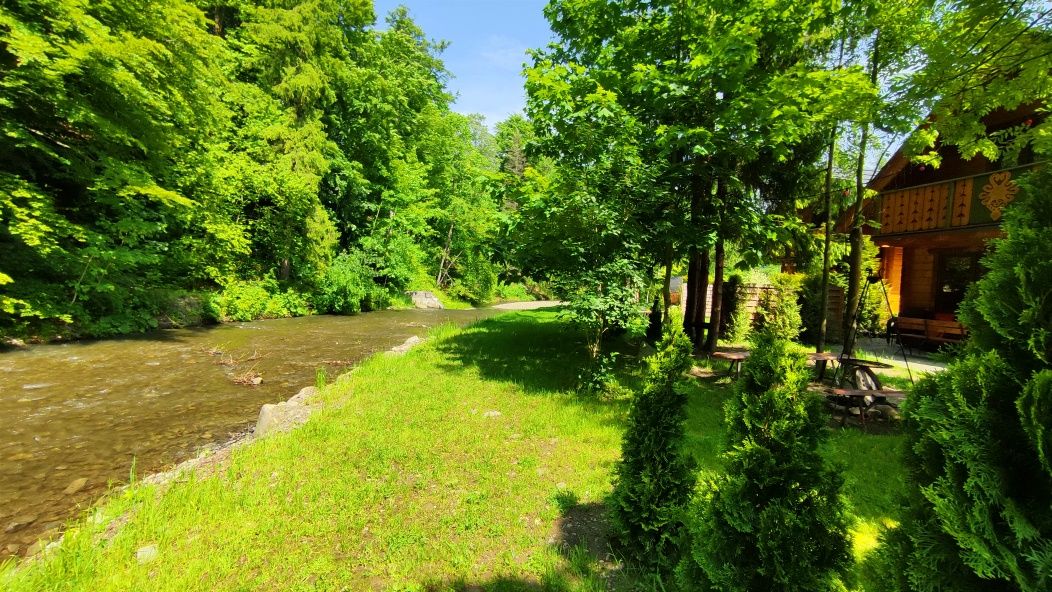 Domki Nad samą rzeką Sauna jacuzzi 8os. noclegi Brenna,Ustroń Beskidy