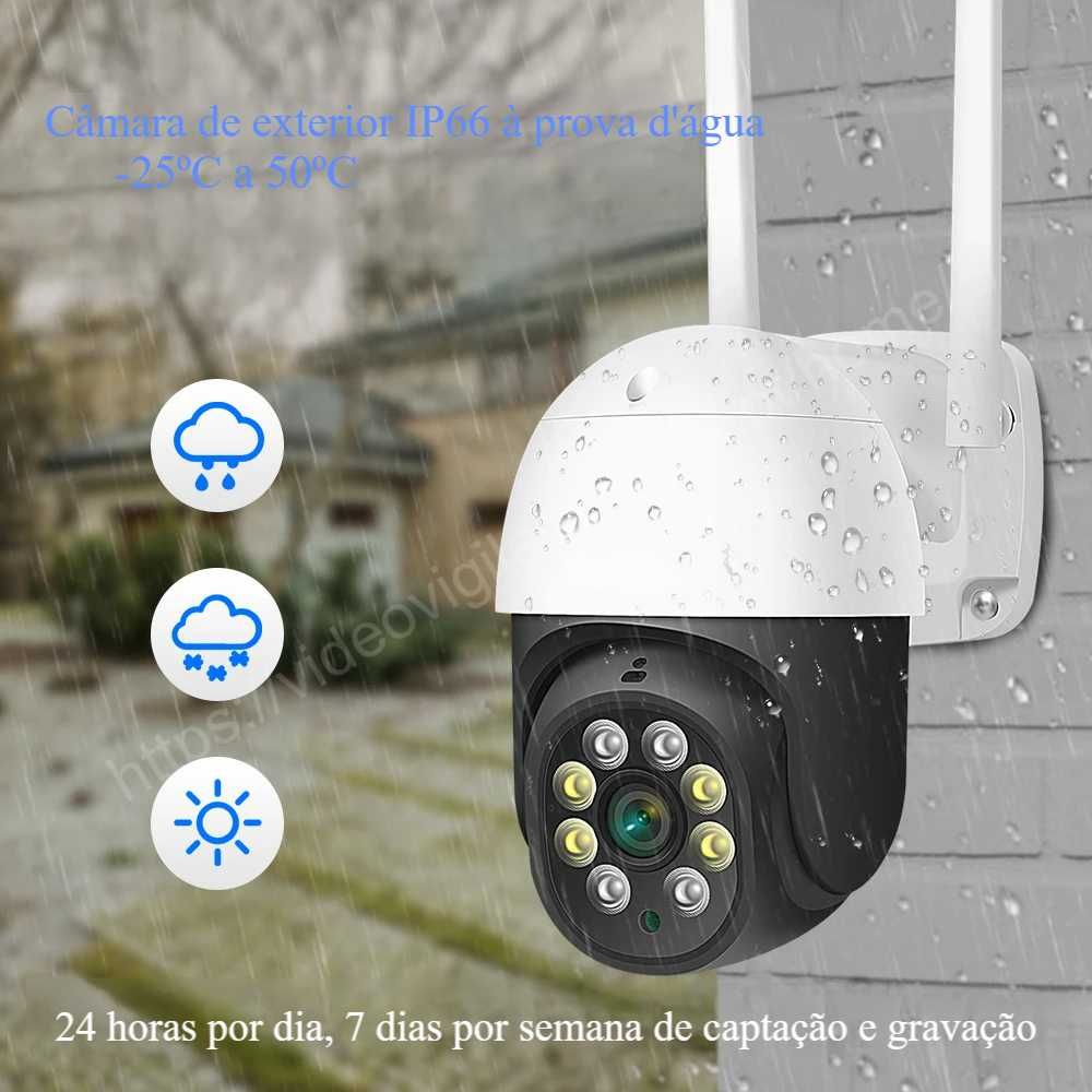 Câmara ‼️ FullHD ‼️ S/fios ‼️ Zoom Digital 5x ‼️ Visão Noturna a Cores