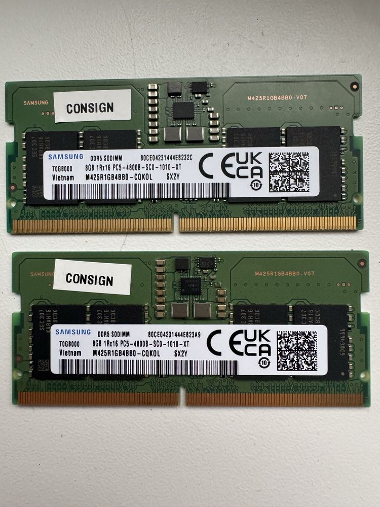 Оперативна пам'ять для ноутбука 16gb Samsung SODIMM DDR5 4800MHz 8GBx2