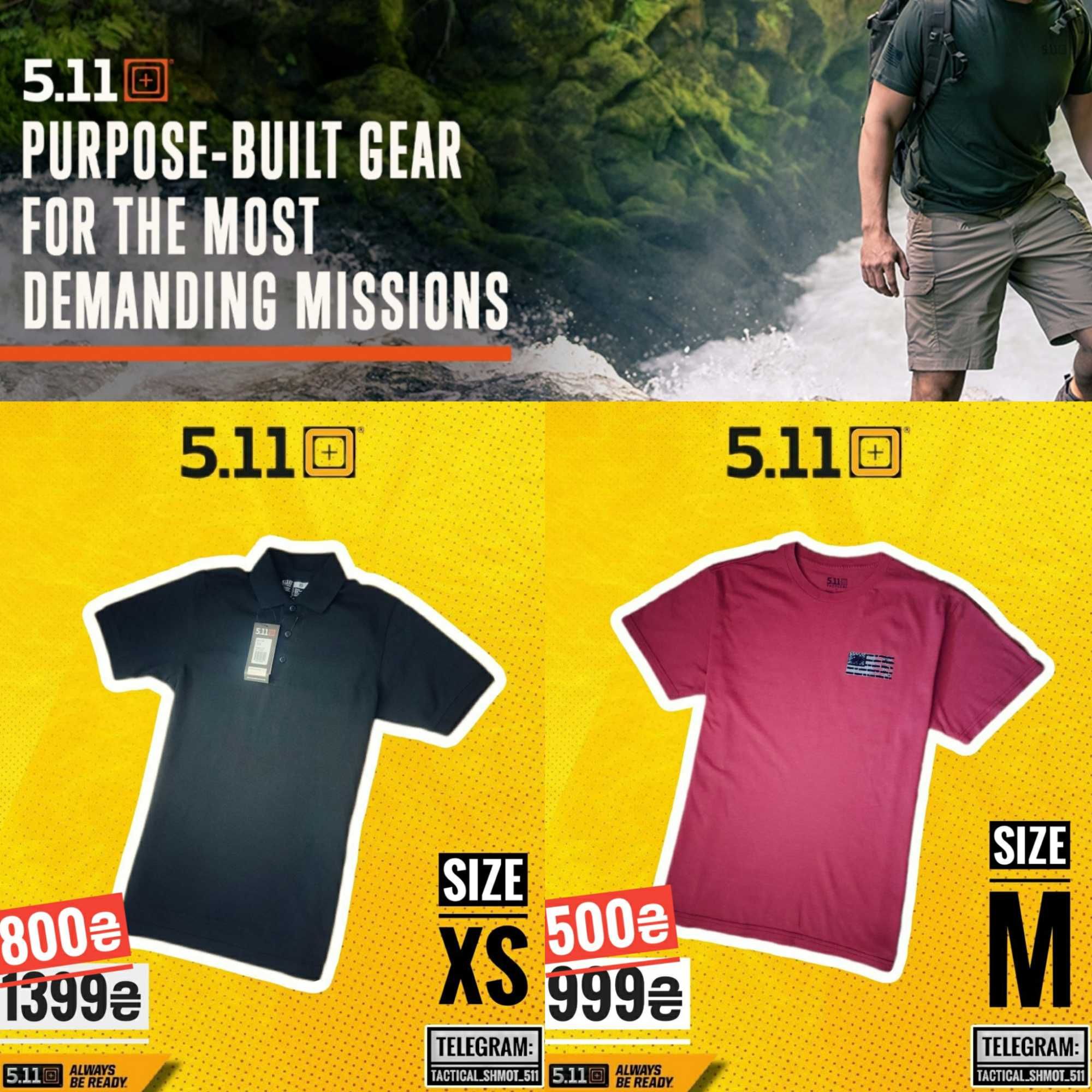 ORIGINAL!  Поло тактичне Tactical 5.11 performance polo xs, M , L, XL
