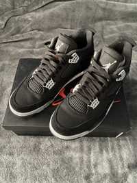 Buty air jordan 4 black canvas