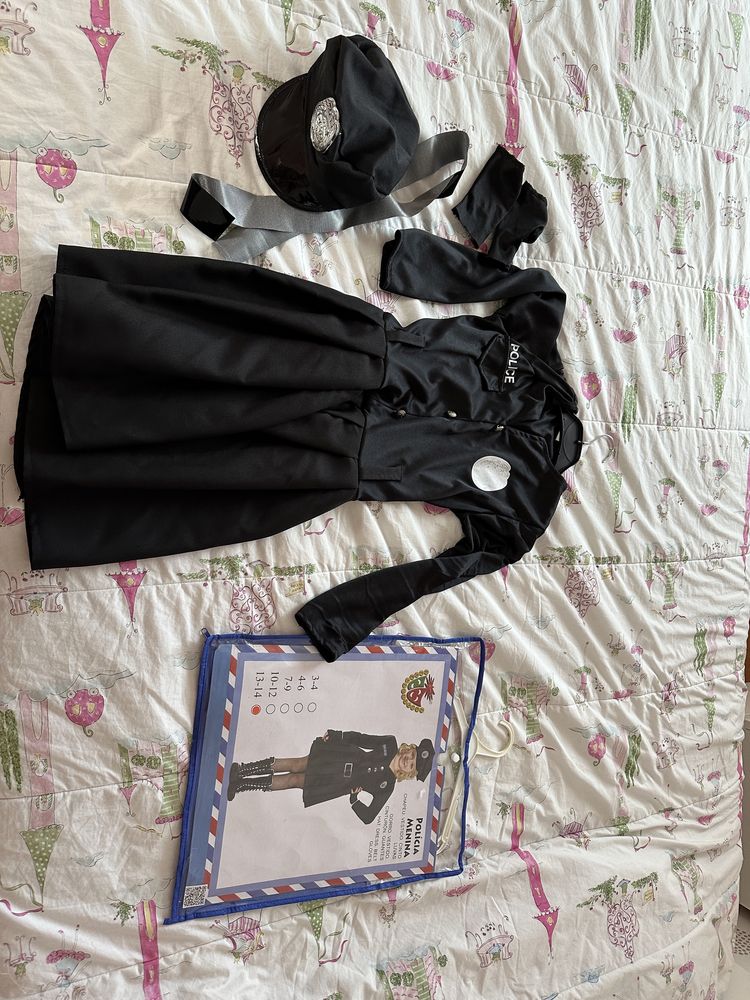 Roupa polícia menina