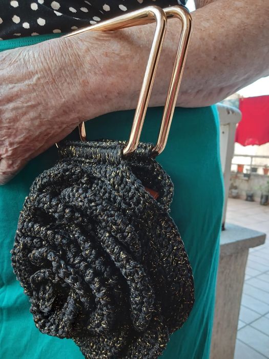 Bolsa FLOR em croche feito a mão