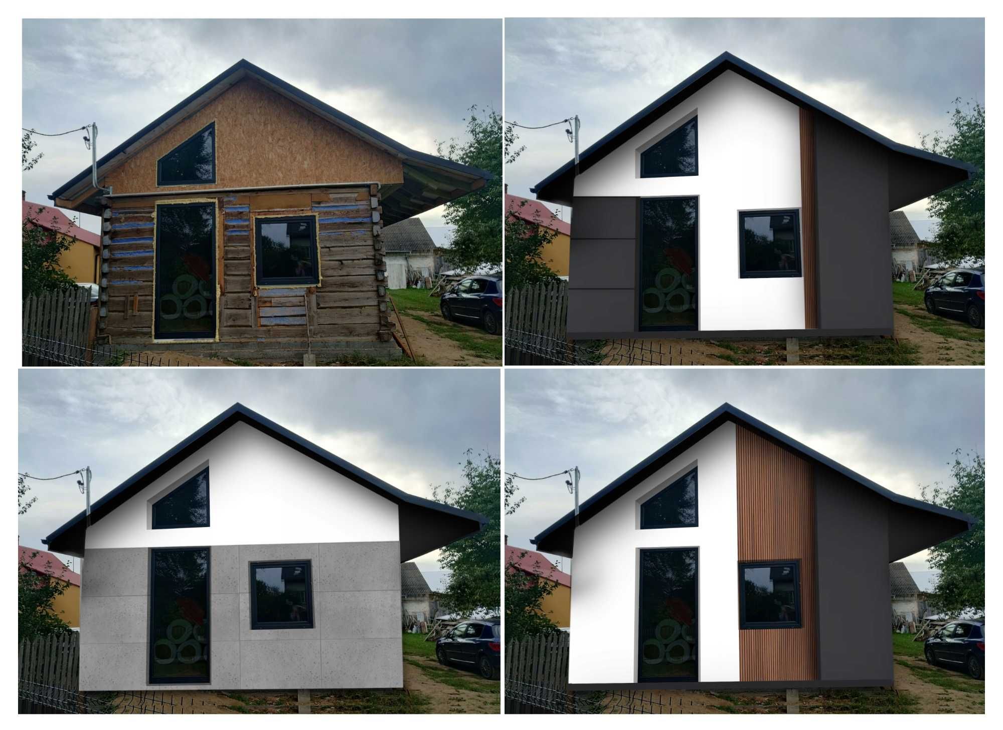 150 zł za ścianę - kilka propozycji - Elewacja,  Projekt elewacji