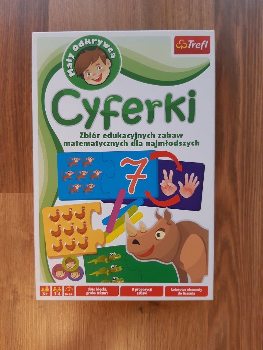 Cyferki zbiór zabaw matematycznych wiek 3+