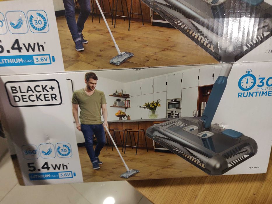 Vassoura aspirador da Black + Decker