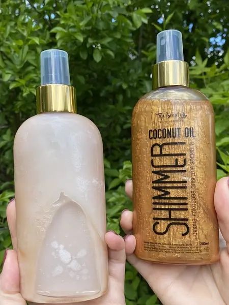 Кокосове масло для загара з шиммером Top Beauty Shimmer 200 мл