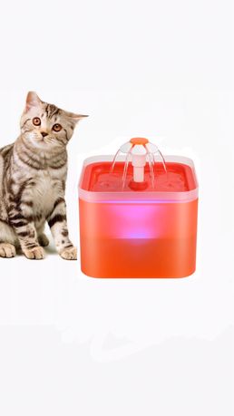 Fontanna do picia dla kota psa 2l miska poidło LED