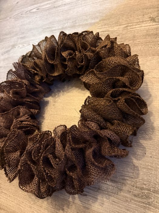 Wianek z juty handmade 42 cm