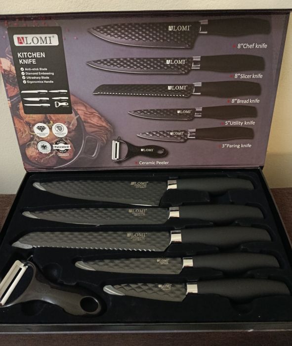 Набір кухонних ножів 5+1 Lomi кухонні ножі