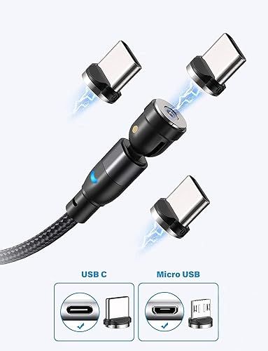 aufu magnetyczny kabel  usb do ładowania 2 szt x