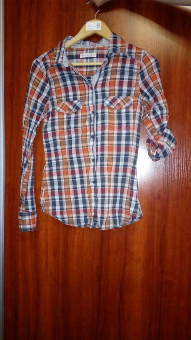 Рубашка женская в клетку