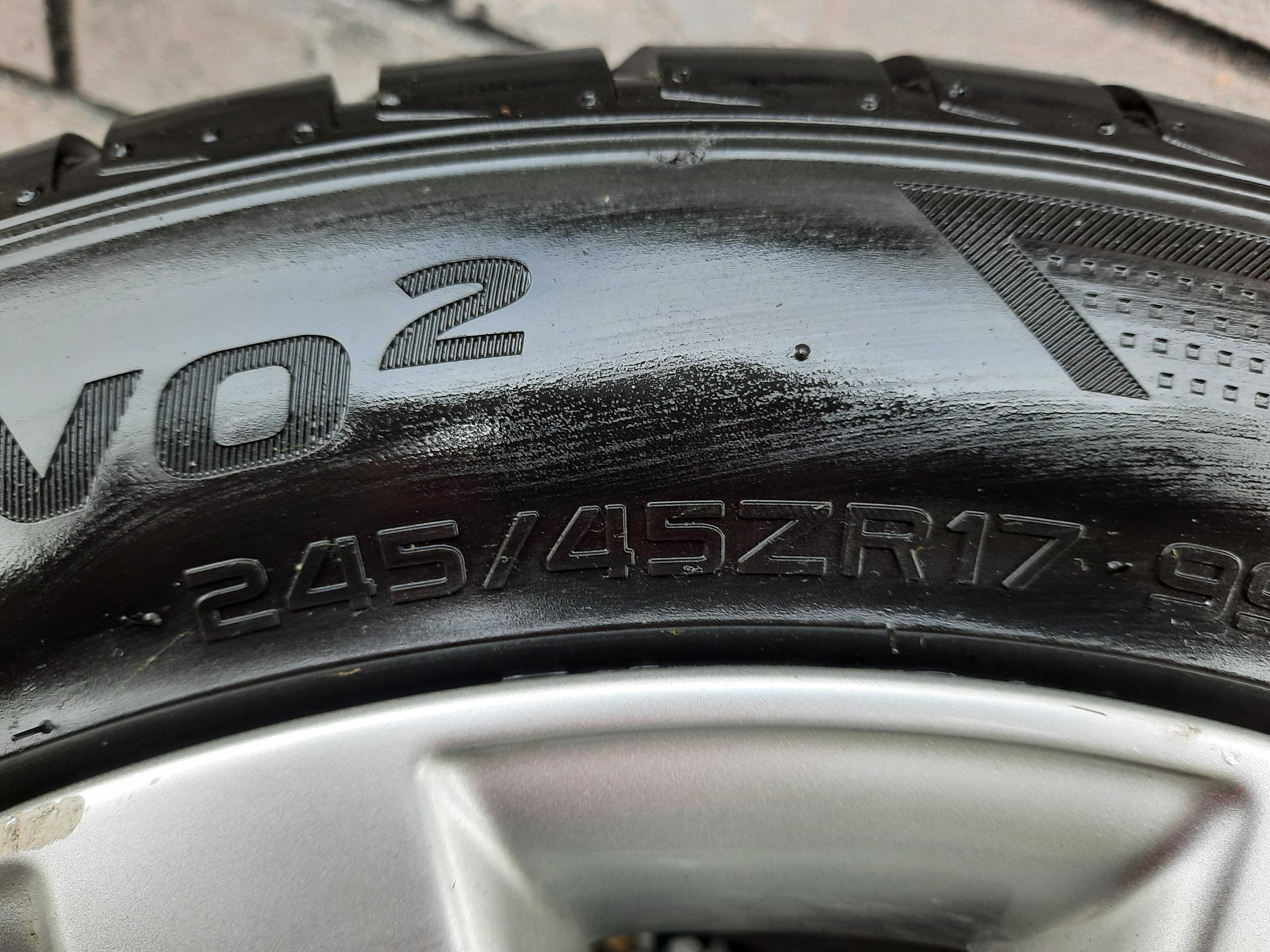 ALUFELGI AUDI A4 B8/B9 R17 ET47 5x112 + nowe opony  HANKOOK